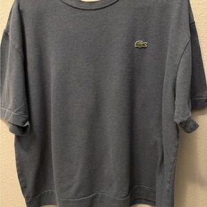 Lacoste Men's Short Sleeve Blue Top
